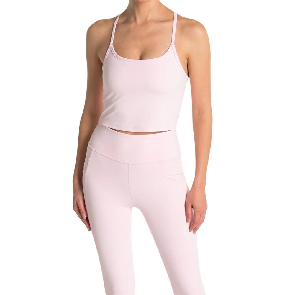 X BY GOTTEX Cropped Cami Tank in Pink Size X-Small
